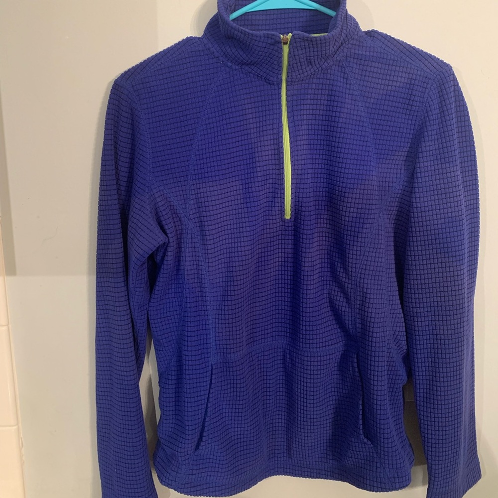 Purple 1/4 zipper jacket